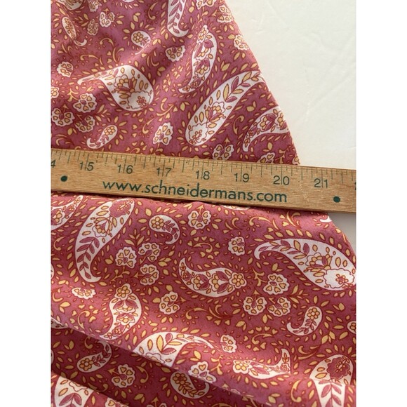 Patrons of Peace Avila Pants Size M Coral Paisley Palazzo Wide Leg Pockets - Picture 9 of 15